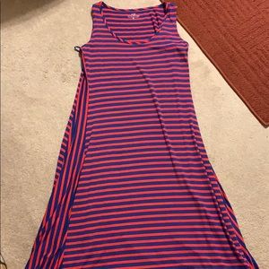 Vineyard Vines Blue & Red Striped Maxi
